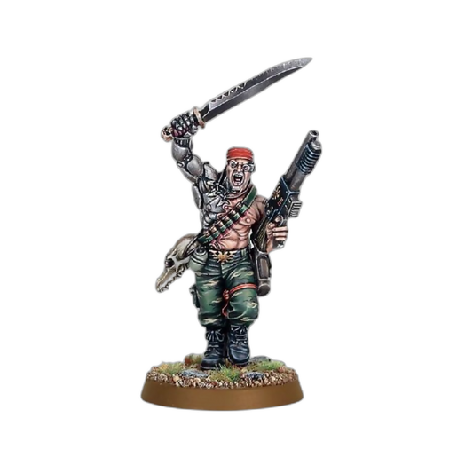 Colonel ‘Iron Hand’ Straken (Unpainted) (Assembled) From Warhammer 40k on Wargame Trader