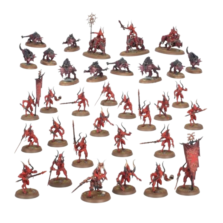 Combat Patrol: Chaos Daemons (Unpainted) (Assembled) From Warhammer 40K
