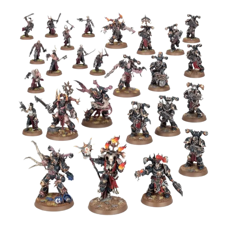 Combat Patrol: Chaos Space Marines (Custom Painted) (Assembled) From Warhammer 40k on Wargame Trader