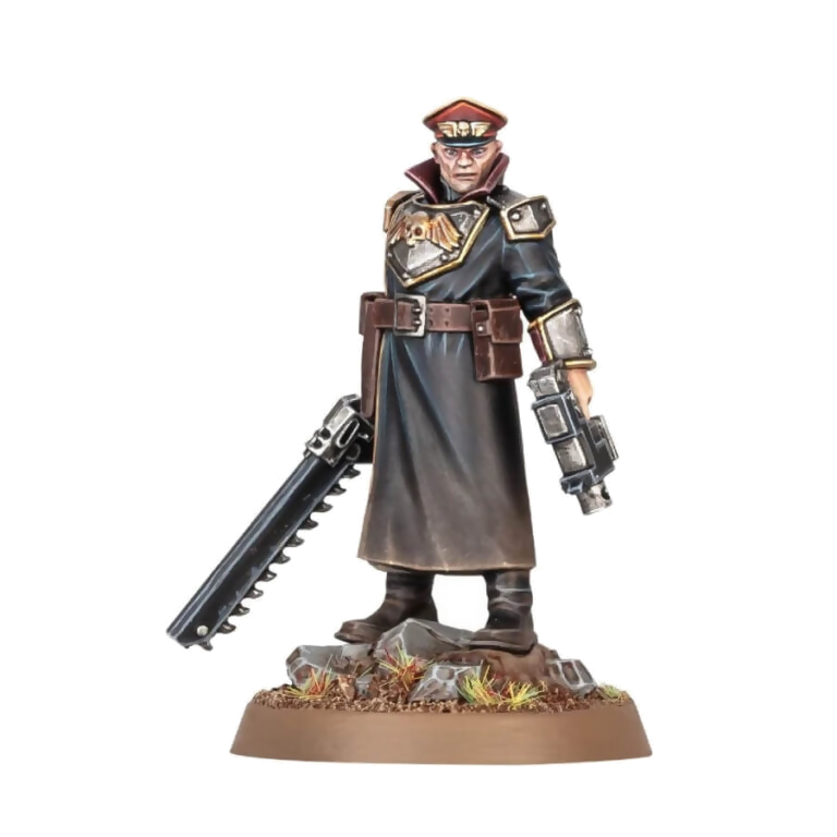 Commissar (Unpainted) (Assembled) From Warhammer 40k