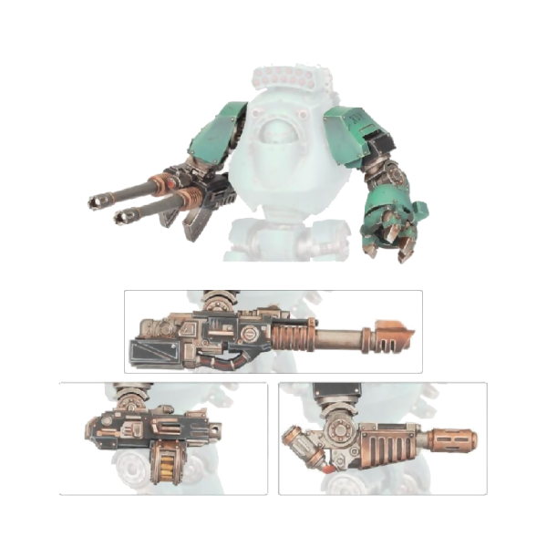Contemptor Dreadnought Weapons Frame 1 (Unpainted) (Assembled) From Warhammer 40k
