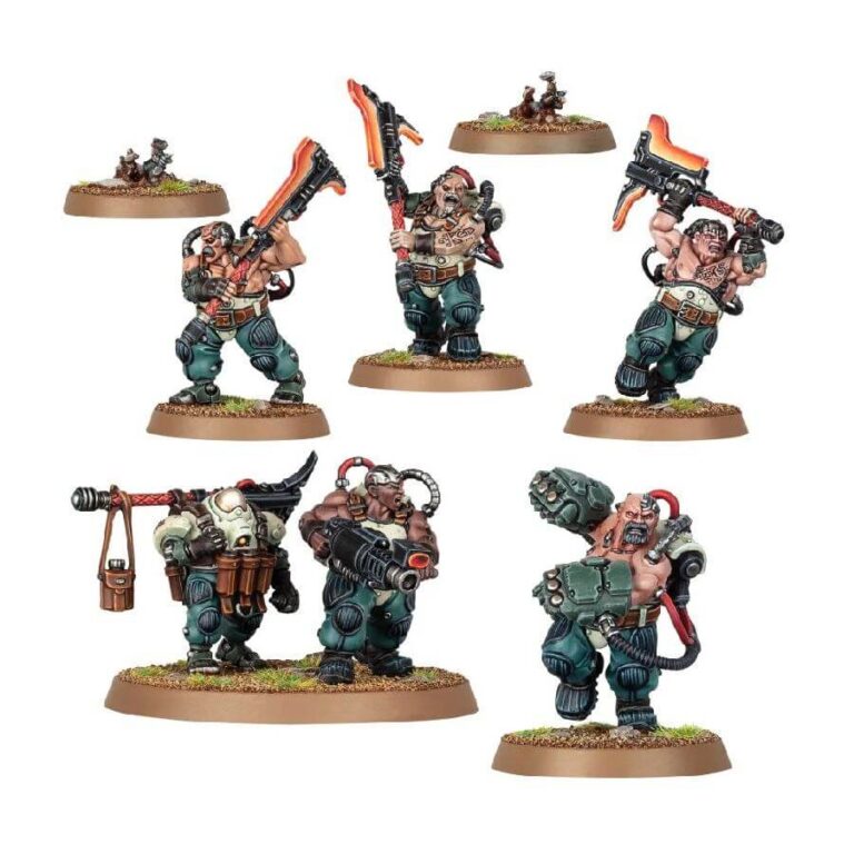 Cthonian Beserks (Unpainted) (Assembled) From Warhammer 40k