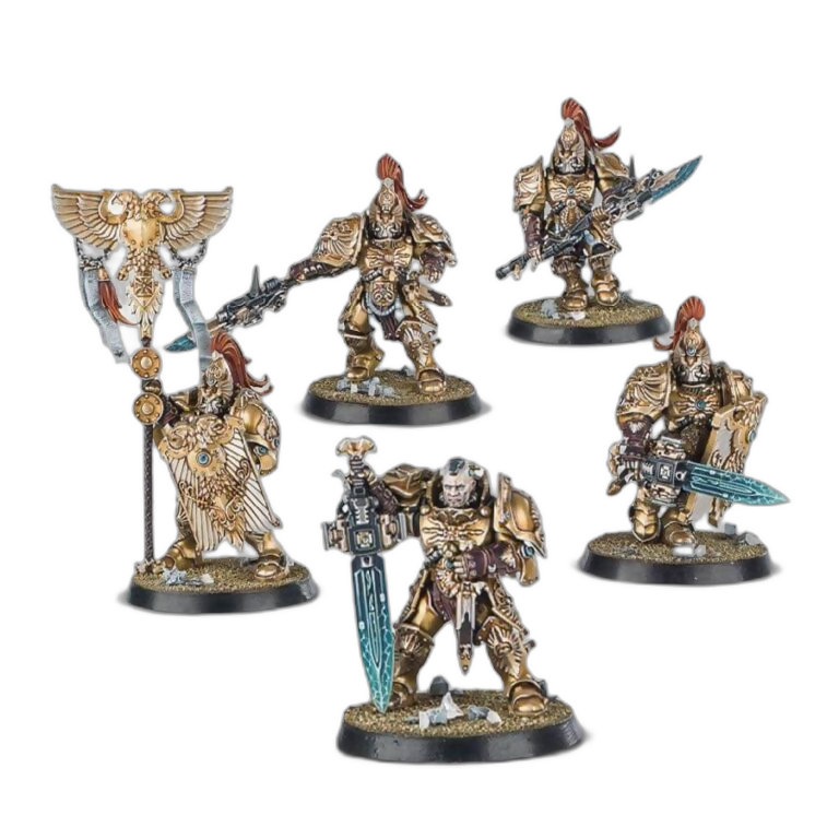 Custodian Guard Squad (Unpainted) (Assembled) From Warhammer 40k