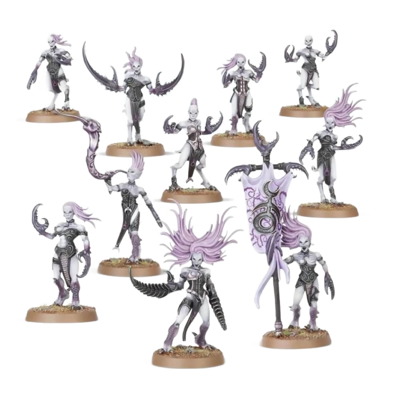 Daemonettes of Slaanesh (Unpainted) (Assembled) From Warhammer 40K
