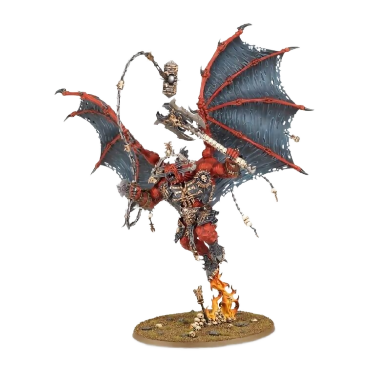Daemons Of Khorne Bloodthirster (Unpainted) (Assembled) From Warhammer 40k