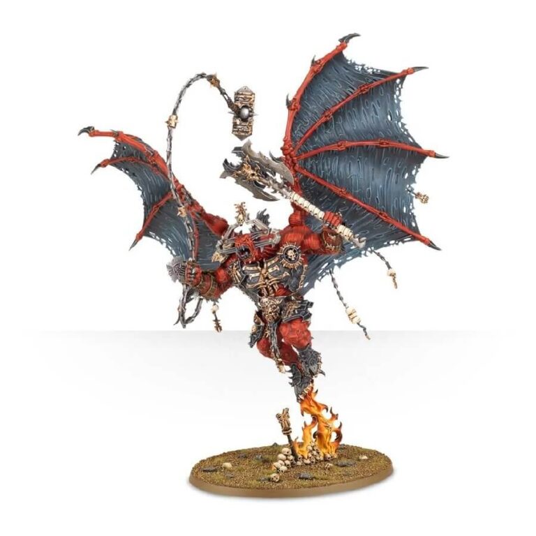 Daemons Of Khorne Bloodthirster (Unpainted) (Assembled) From Warhammer 40k on Wargame Trader
