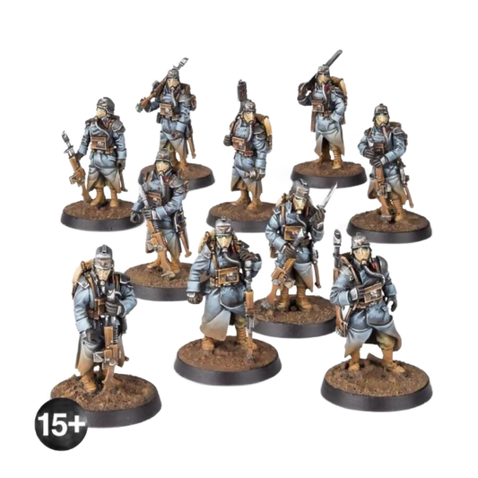 Death Korps of Krieg Infantry Squad at Ease (Custom Painted) (Assembled) From Warhammer 40k on Wargame Trader