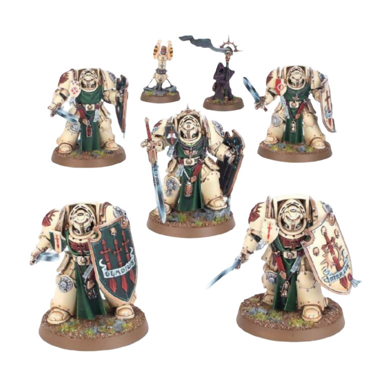 Deathwing Knights (Unpainted) (Assembled) From Warhammer 40K