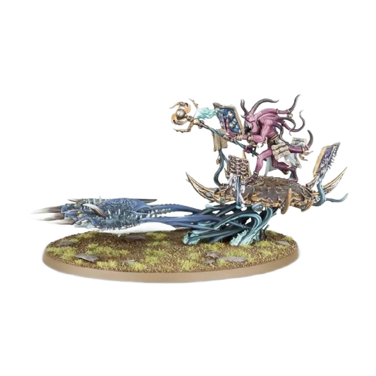 Fateskimmer, Herald of Tzeentch on Burning Chariot (Unpainted) (Assembled) From Warhammer 40k on Wargame Trader
