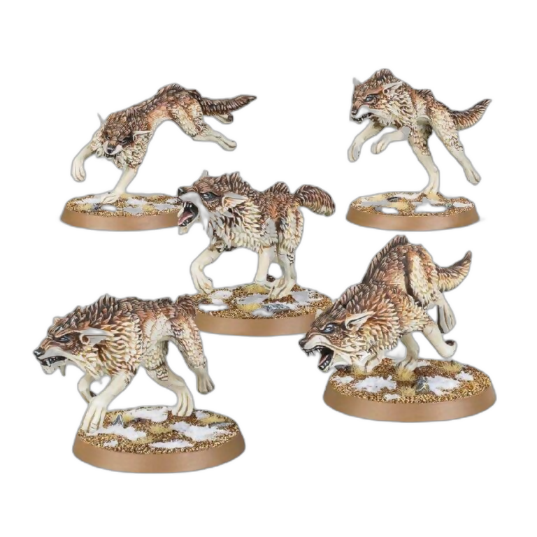 Fenrisian Wolves (Unpainted) (Assembled) From Warhammer 40k