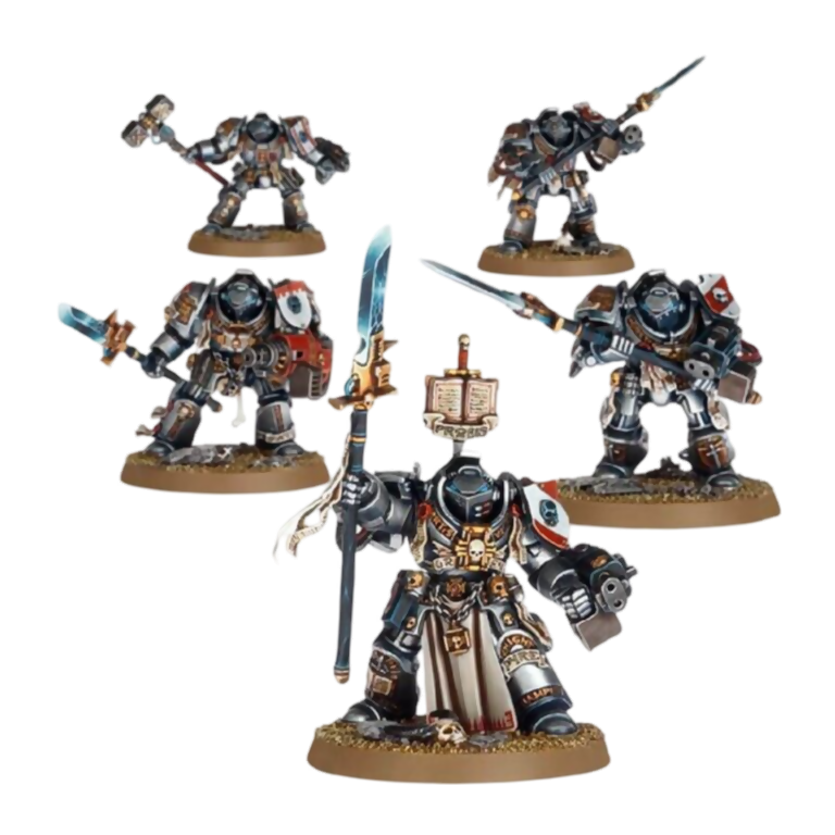 Grey Knights Terminator Squad (Unpainted) (Assembled)
