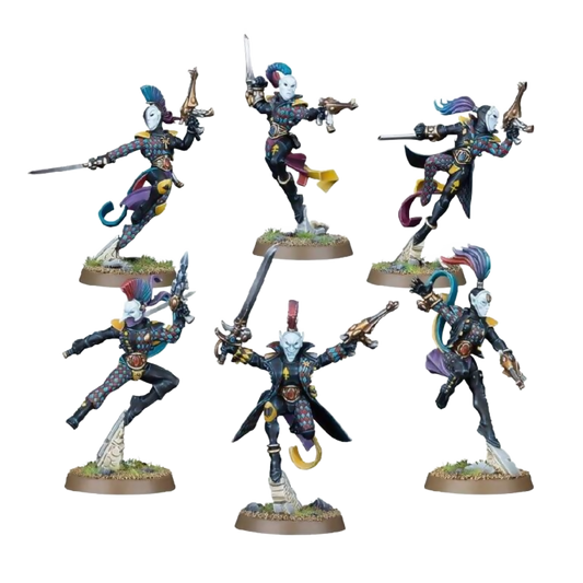 Harlequin Troupe (Unpainted) (Assembled) From Warhammer 40K on Wargame Trader