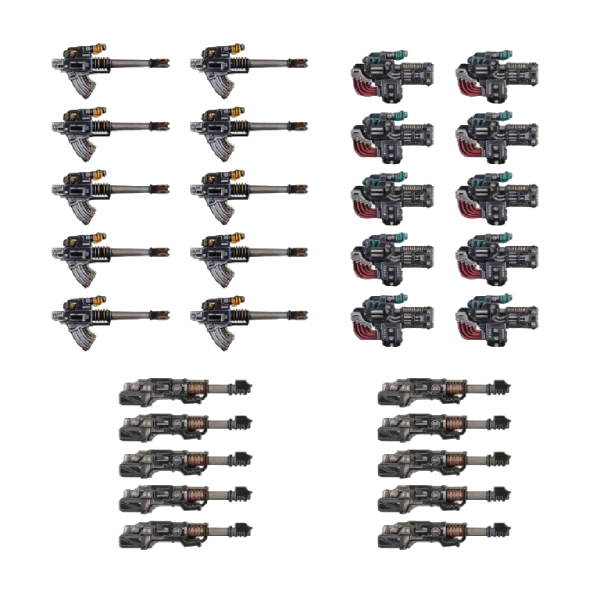 Heavy Weapons Upgrade Set Volkite Culverins Lascannons and Autocannons Unpainted New in Box Warhammer 40k Miniature