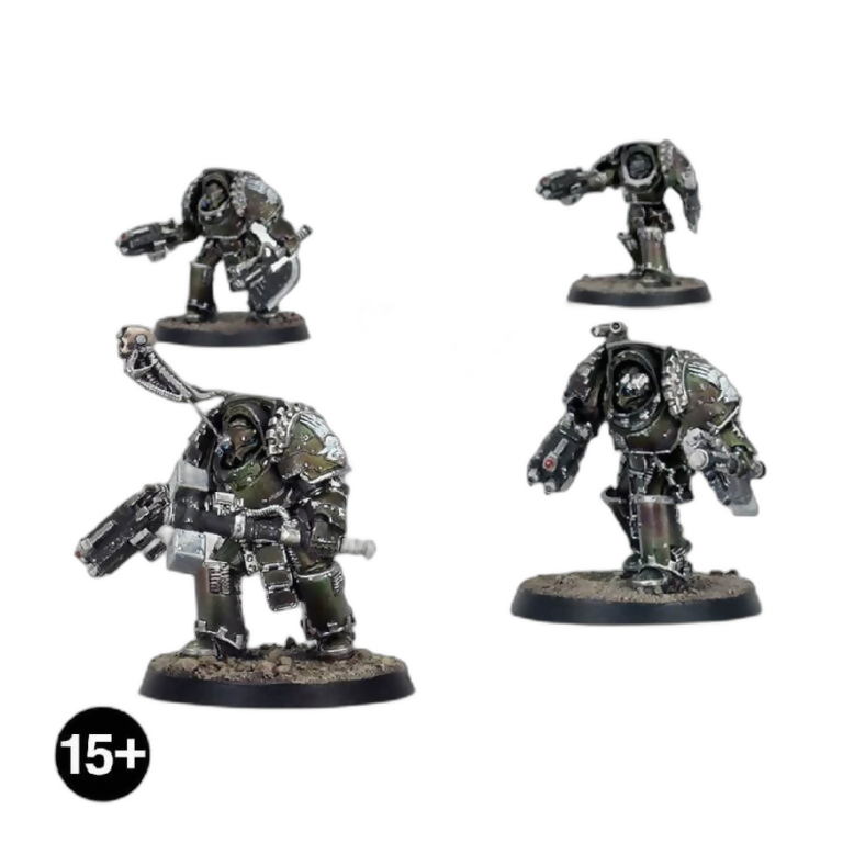 Iron Hands Legion Gorgon Terminators Unpainted New in Box Warhammer 40k Miniature