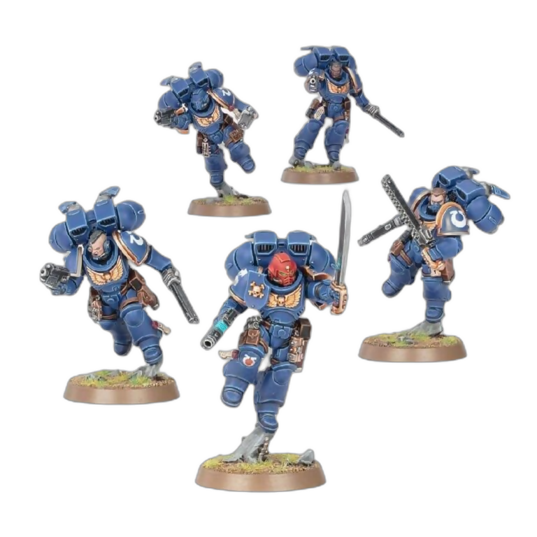 Jump Pack Intercessors (Unpainted) (Assembled)