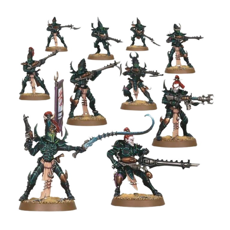 Kabalite Warriors (Unpainted) (Assembled) From Warhammer 40k