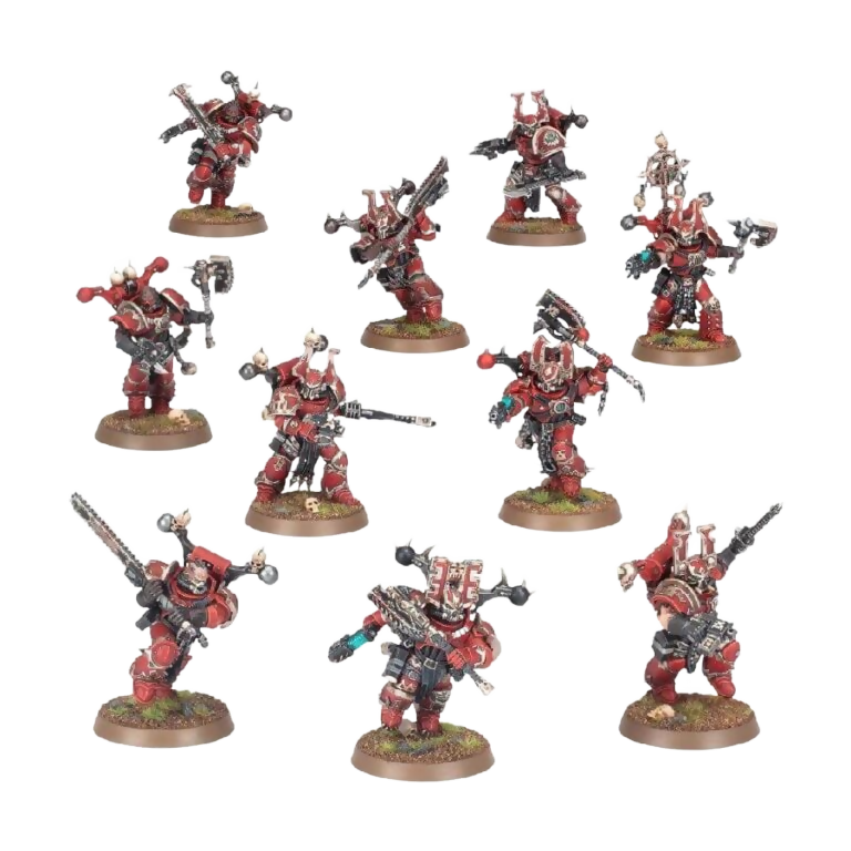 Khorne Berzerkers (Unpainted) (Assembled) From Warhammer 40k
