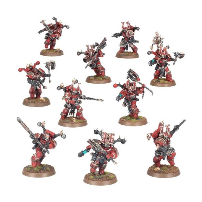 Khorne Berzerkers (Custom Painted) (Assembled) From Warhammer 40k