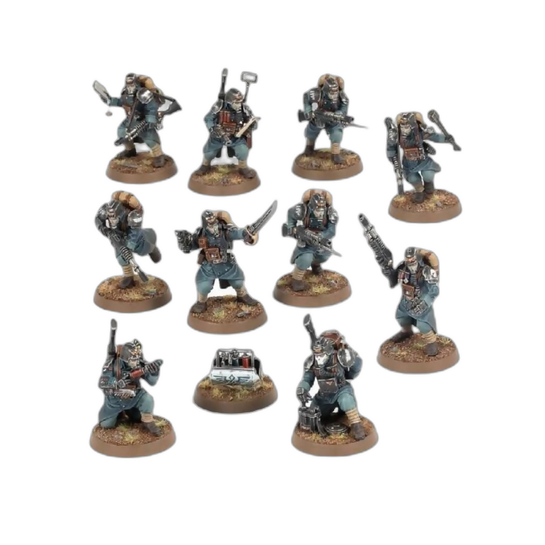 Kill Team: Veteran Guardsmen (Custom Painted) (Assembled) From Warhammer 40k on Wargame Trader
