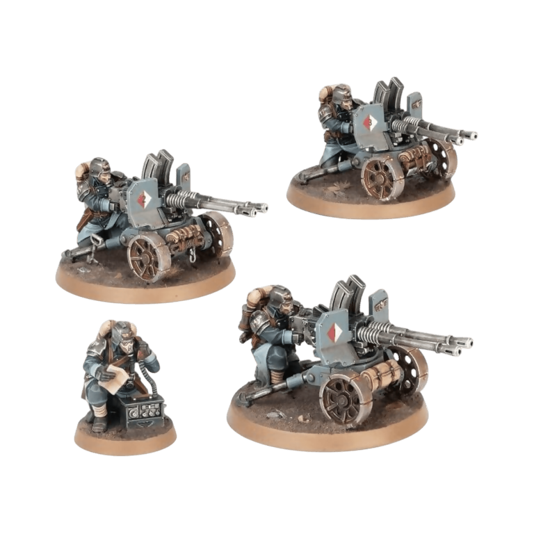 Krieg Heavy Weapons Squad Unpainted Assembled Miniatures From Warhammer 40K on Wargame Trader