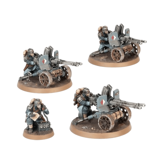 Krieg Heavy Weapons Squad Unpainted Assembled Miniatures From Warhammer 40K on Wargame Trader