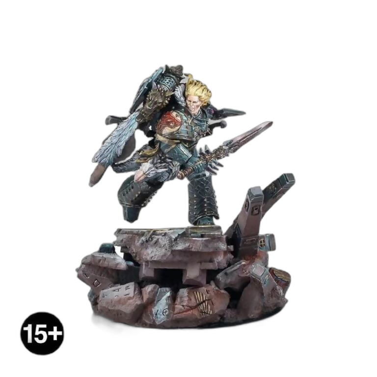 Leman Russ, Primarch of The Space Wolves – A Forge World Miniature (Custom Painted) (Assembled) From Warhammer 40k