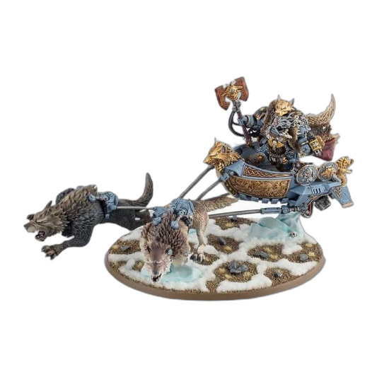 Logan Grimnar on Stormrider (Unpainted) (Assembled) From Warhammer 40k on Wargame Trader