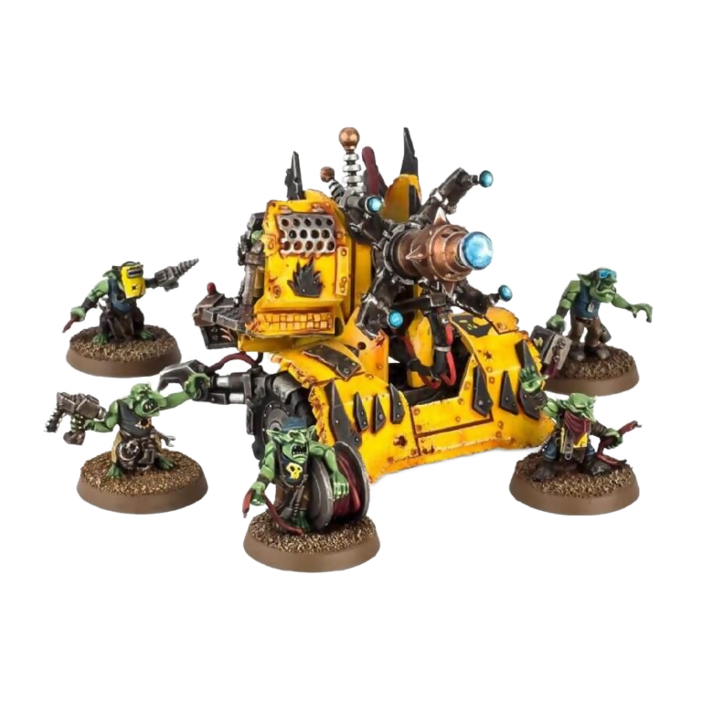 Mek Gunz: Traktor Kannon (Unpainted) (Assembled) From Warhammer 40k
