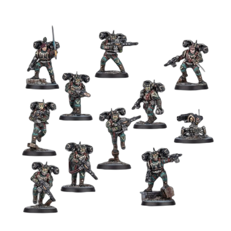 Kill Team: Militarum Tempestus Aquilons (Custom Painted) (Assembled) From Warhammer 40k