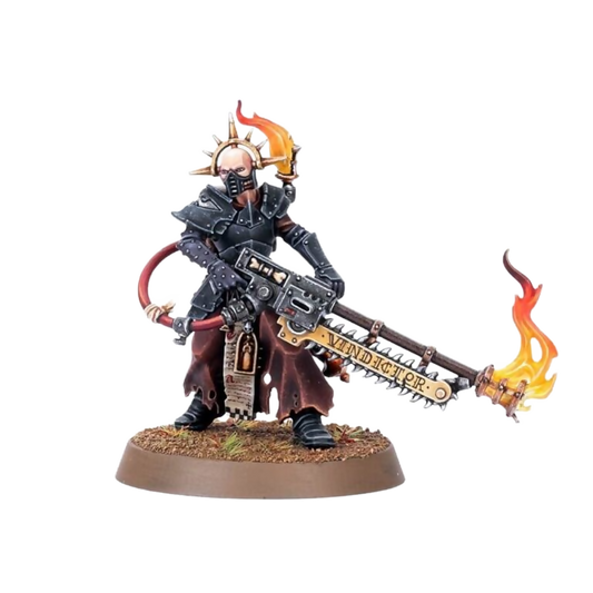 Ministorum Priest with Vindictor Unpainted New in Box Warhammer 40k Miniature