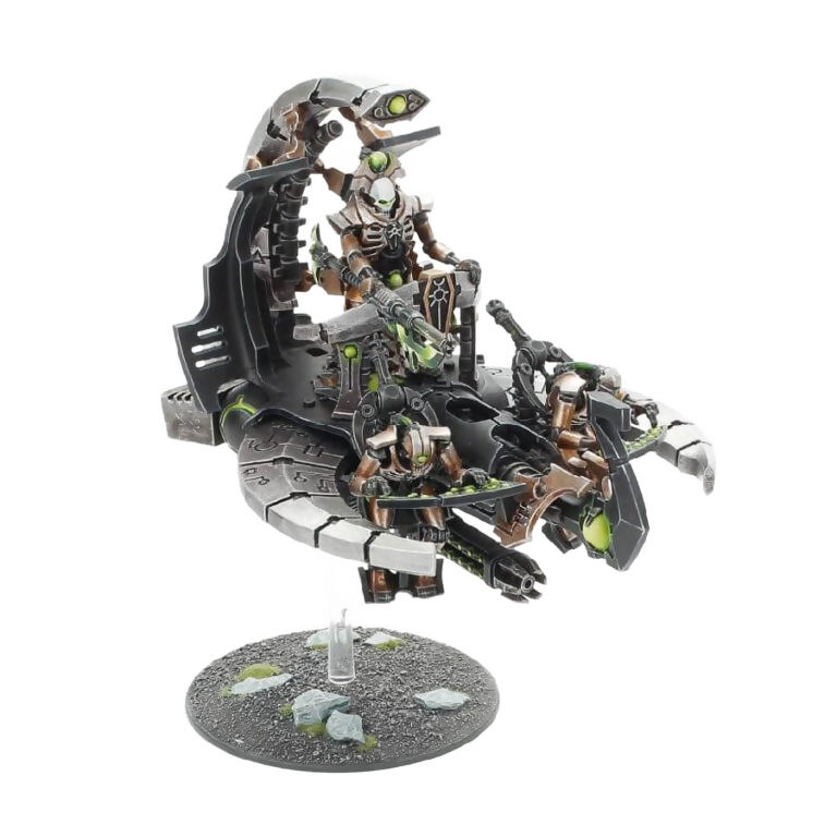 Necron Catacomb Command Barge (Unpainted) (Assembled) From Warhammer 40k