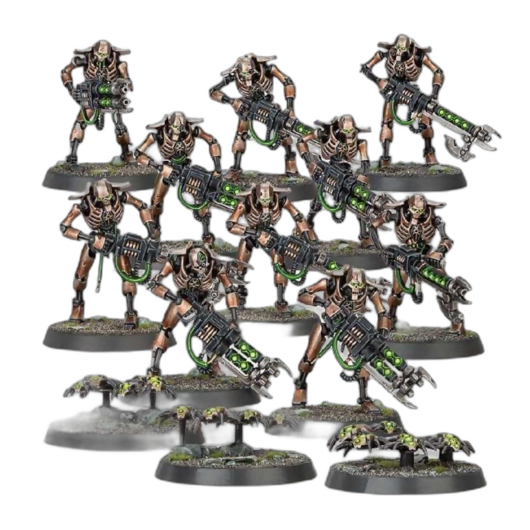 Necron Warriors (Unpainted) (Assembled) From Warhammer 40k