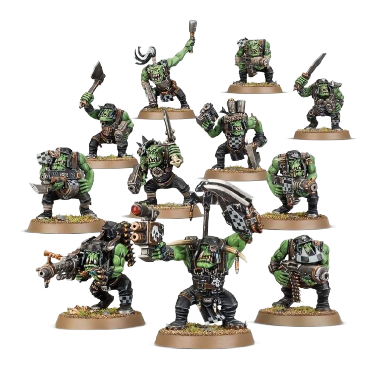 Ork Boyz (Unpainted) (Assembled) From Warhammer 40k