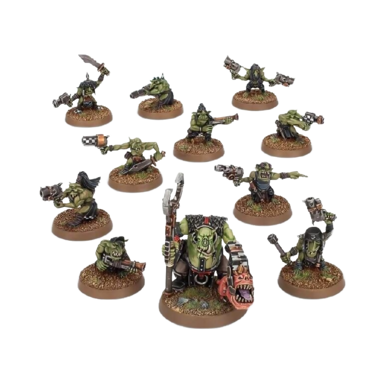 Orks: Runtherd & Gretchin (Unpainted) (Assembled)