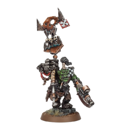 Ork Nob With Waaagh! Banner (New In Box) From Warhammer 40k on Wargame Trader