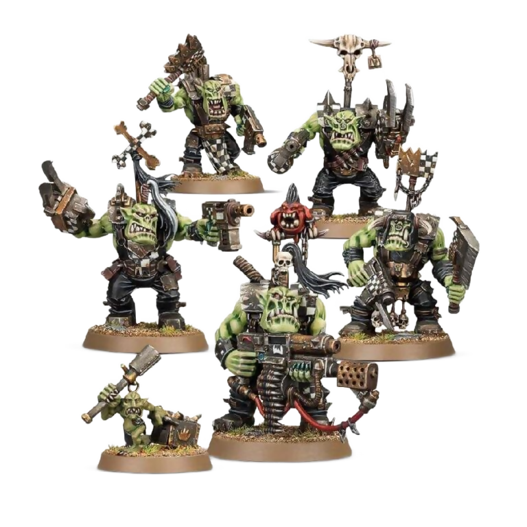Ork Nobz (Unpainted) (Assembled) From Warhammer 40k