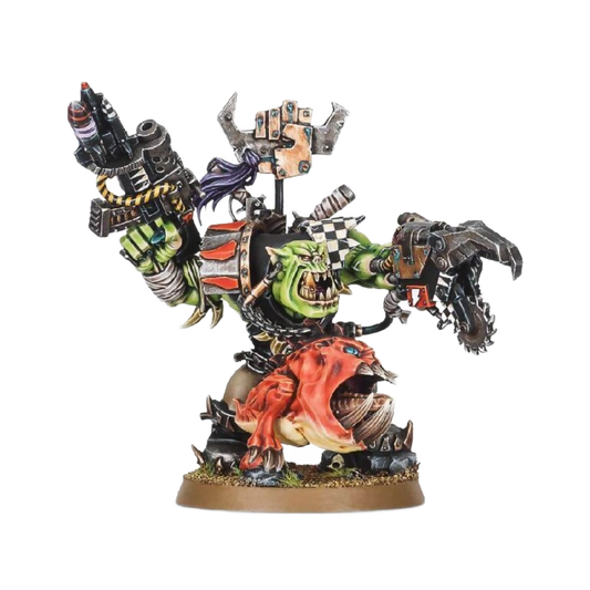 Ork Warboss with Attack Squig (Custom Painted) (Assembled) From Warhammer 40k on Wargame Trader