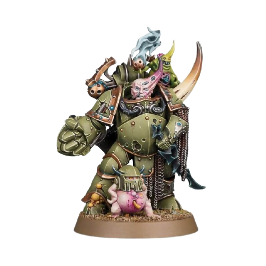 Plague Marine Champion (Custom Painted) (Assembled) From Warhammer 40k on Wargame Trader