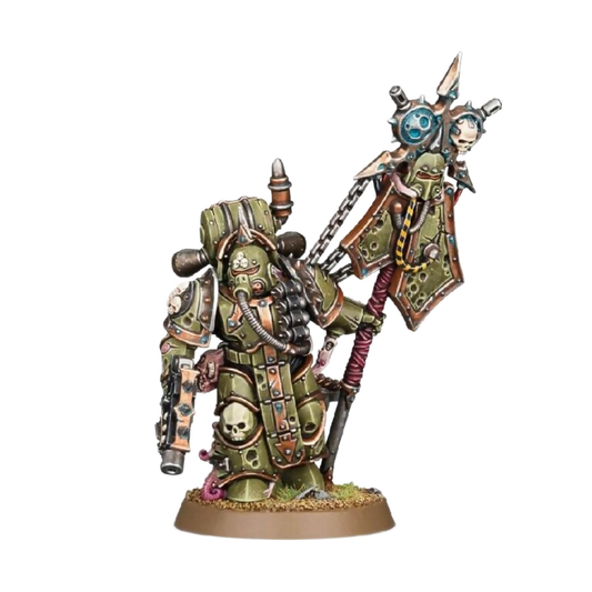 Plague Marine Icon Bearer (Custom Painted) (Assembled) From Warhammer 40k on Wargame Trader