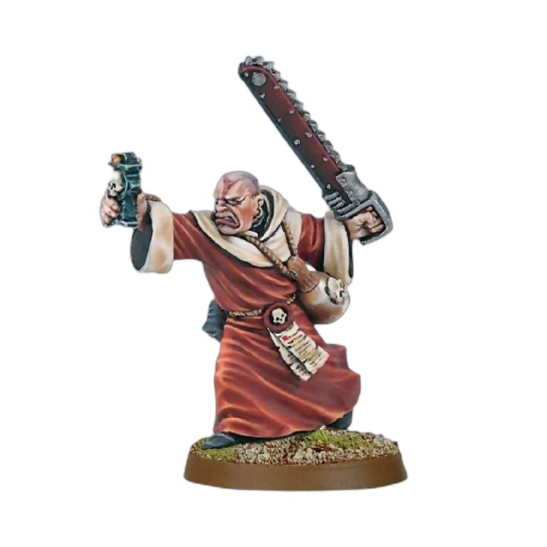 Preacher with Chainsword (Custom Painted) (Assembled) From Warhammer 40k on Wargame Trader