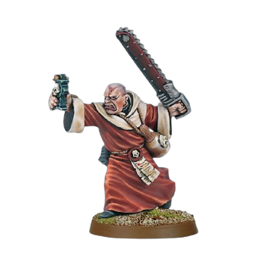 Preacher with Chainsword (Custom Painted) (Assembled) From Warhammer 40k on Wargame Trader