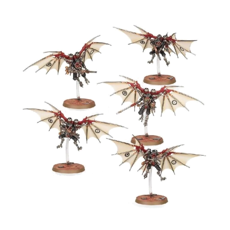 Pteraxii Skystalkers (Unpainted) (Assembled) From Warhammer 40k