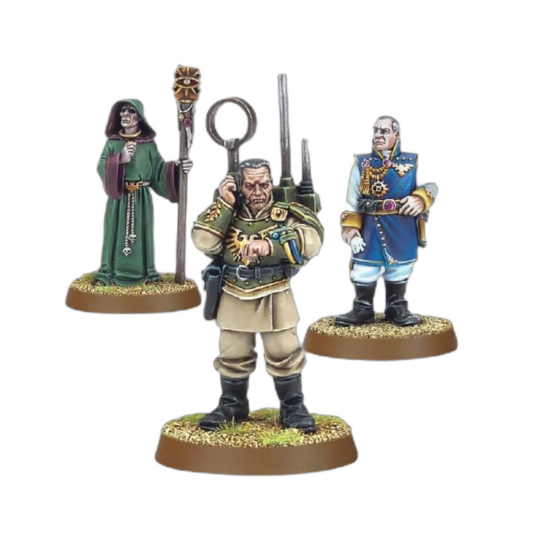 Regimental Advisors (Unpainted) (Assembled) From Warhammer 40k