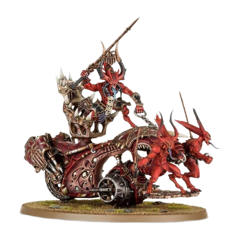 Rendmaster, Herald of Khorne on Blood Throne (Unpainted) (Assembled) From Warhammer 40k