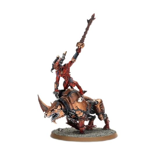 Skullmaster, Herald of Khorne on Juggernaut (Unpainted) (Assembled) From Warhammer 40k on Wargame Trader