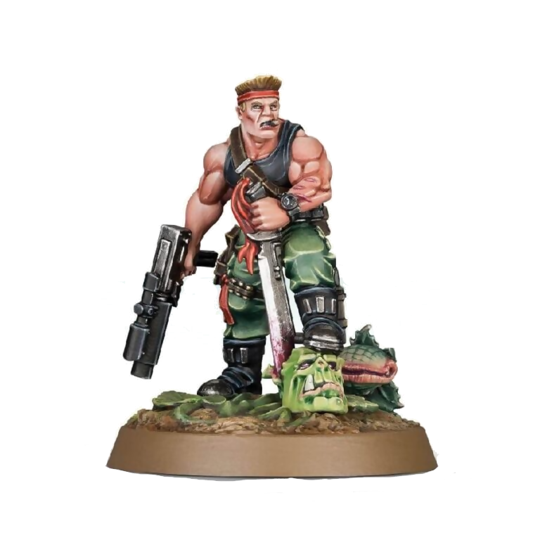 Sly Marbo (Unpainted) (Assembled) From Warhammer 40k