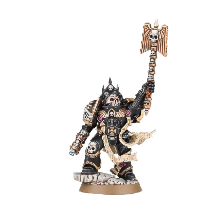 Space Marines Chaplain (Unpainted) (Assembled) From Warhammer 40k