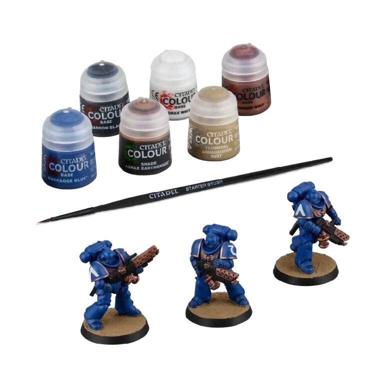 Space Marines: Infernus Marines + Paints Set (Unpainted) (Assembled) From Warhammer 40k