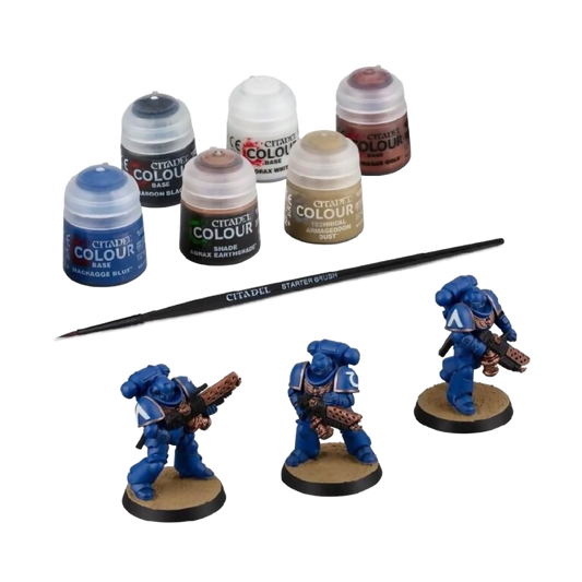 Space Marines: Infernus Marines + Paints Set (Custom Painted) (Assembled) From Warhammer 40k on Wargame Trader