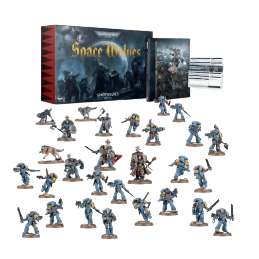 Space Wolves Army Set Custom Painted Assembled Miniatures From Warhammer 40k on Wargame Trader
